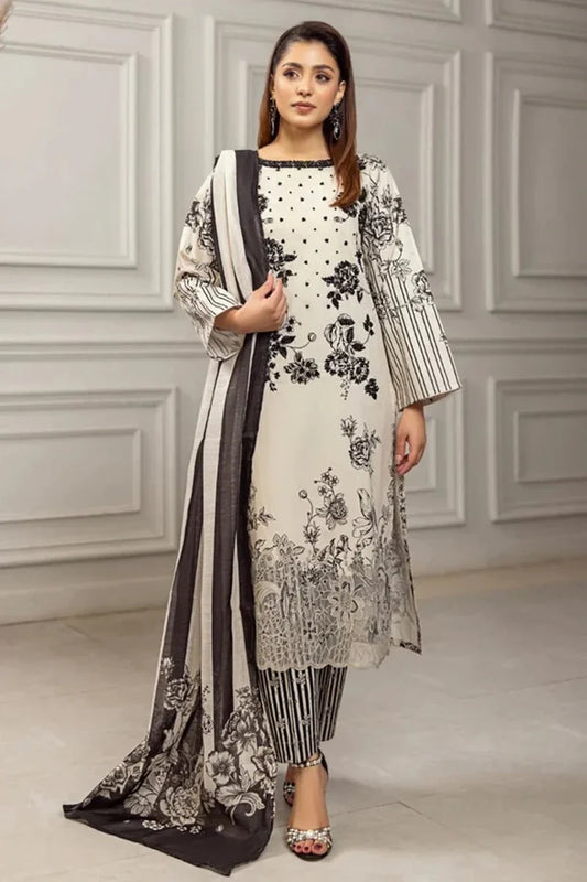 Tawakal Printed 3 Piece Suit D-91
