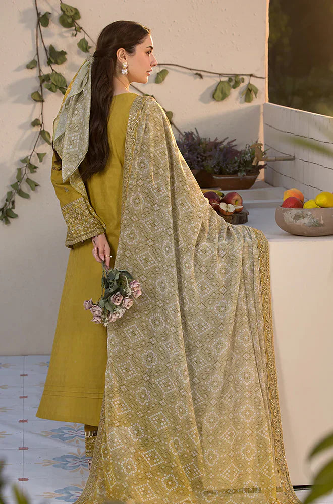 laam Embroidered Lemon Lawn 3 Piece Suit LAAM-44