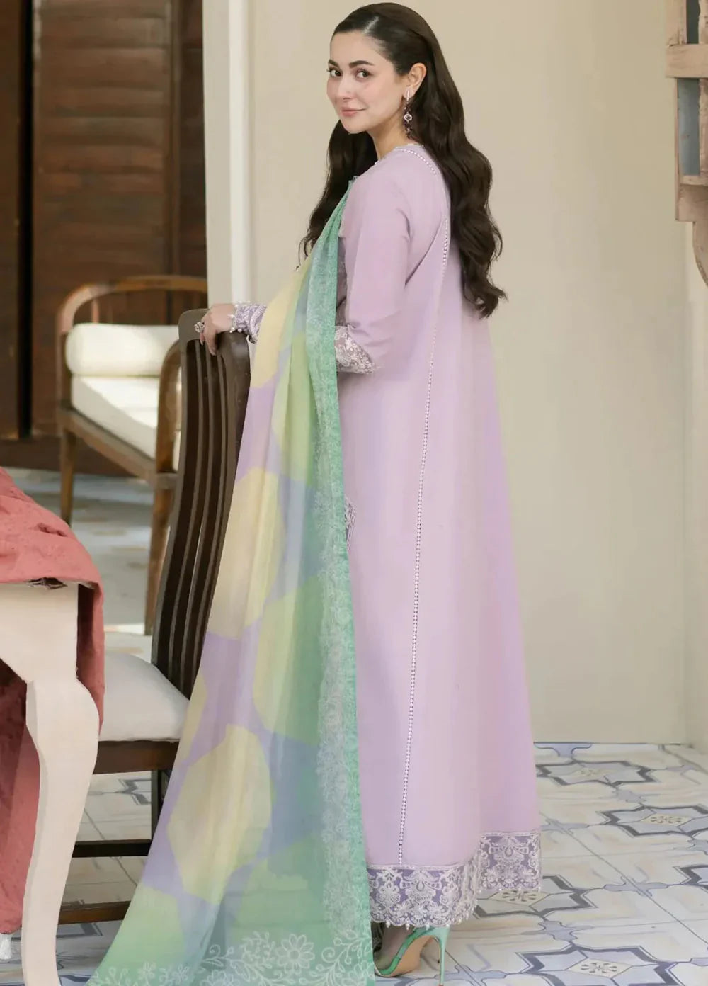 Laam Embroidered Dhanak 3 Piece laam-53