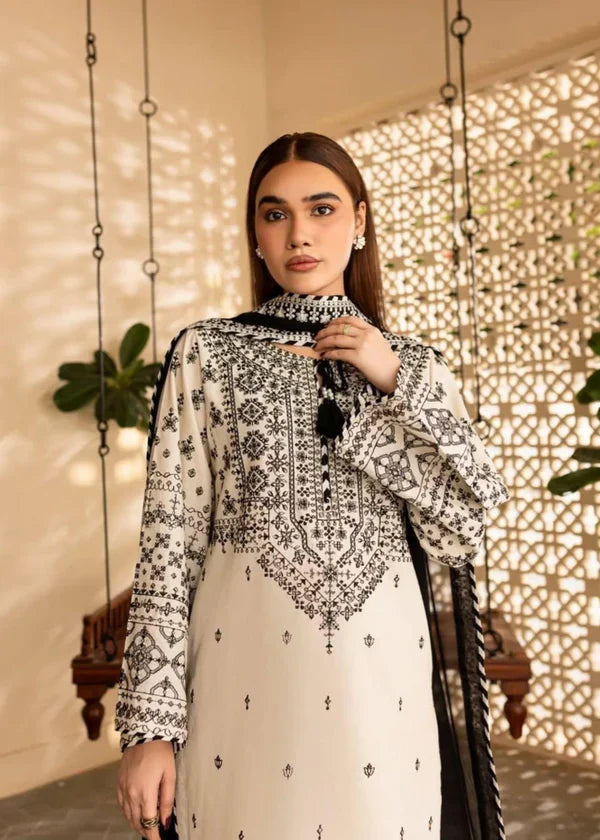 Batik Embroidered Lawn 3 Piece Suit BT-88