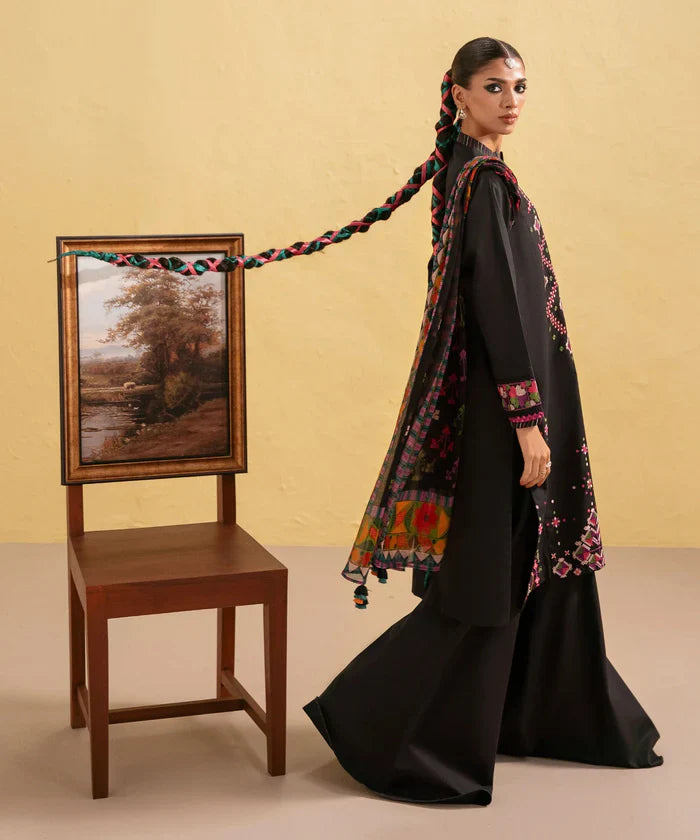 sapphire Embroidered Dhanak 3 Piece D-69