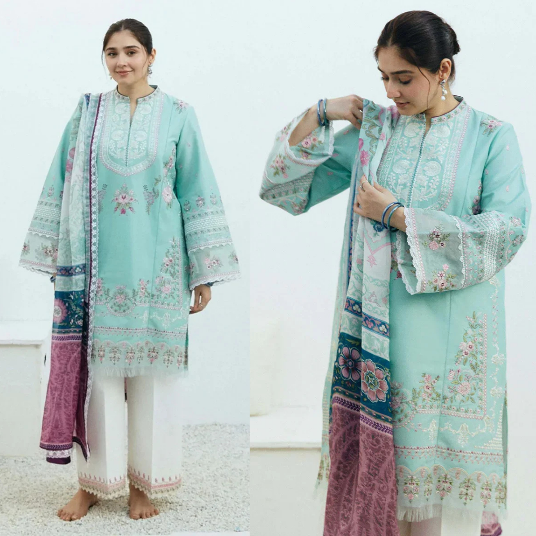 Zarashahjhan Embroidered Lawn 3 Piece Suit COCO-01 D/59