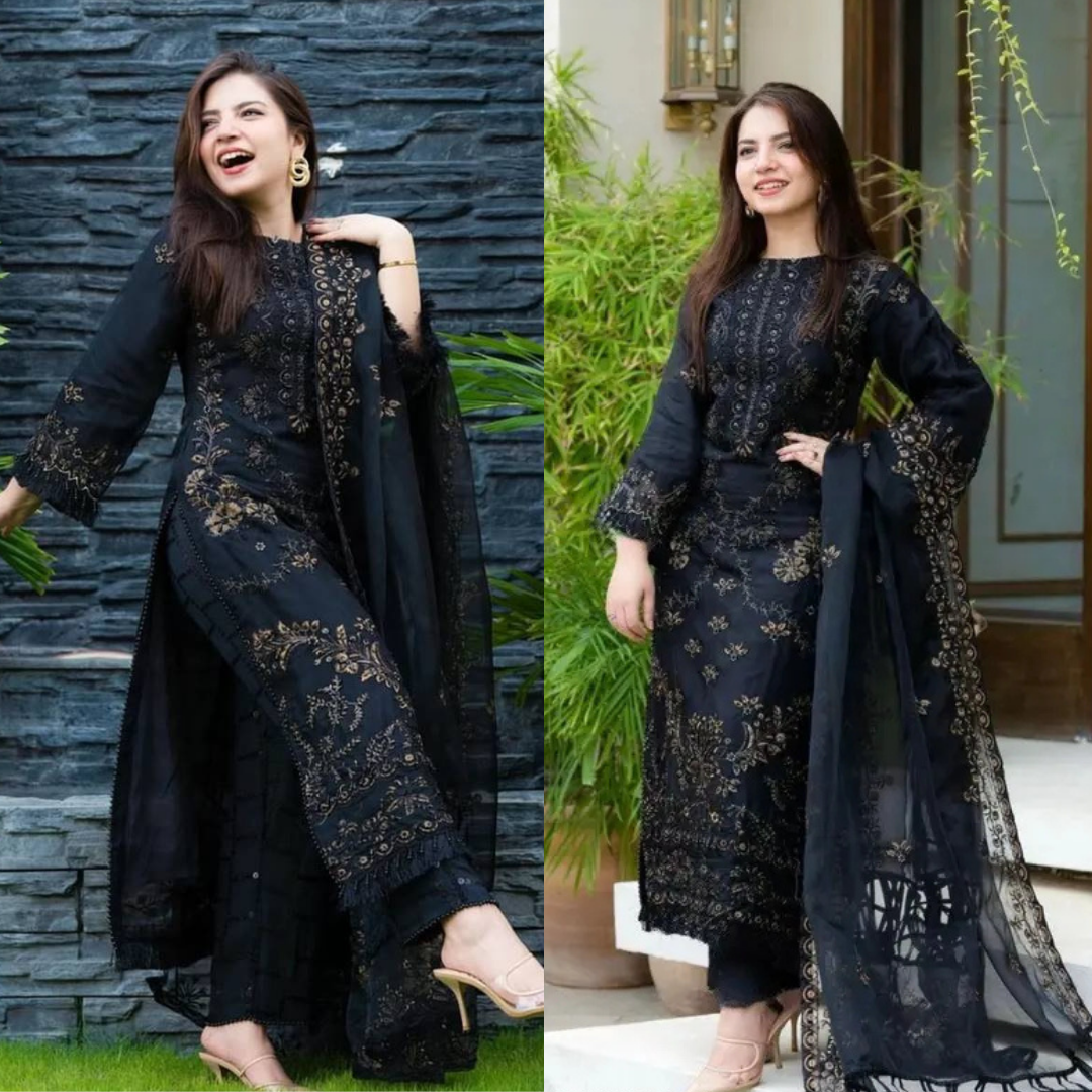 Embroidered Lawn 3 Piece Suit D/769