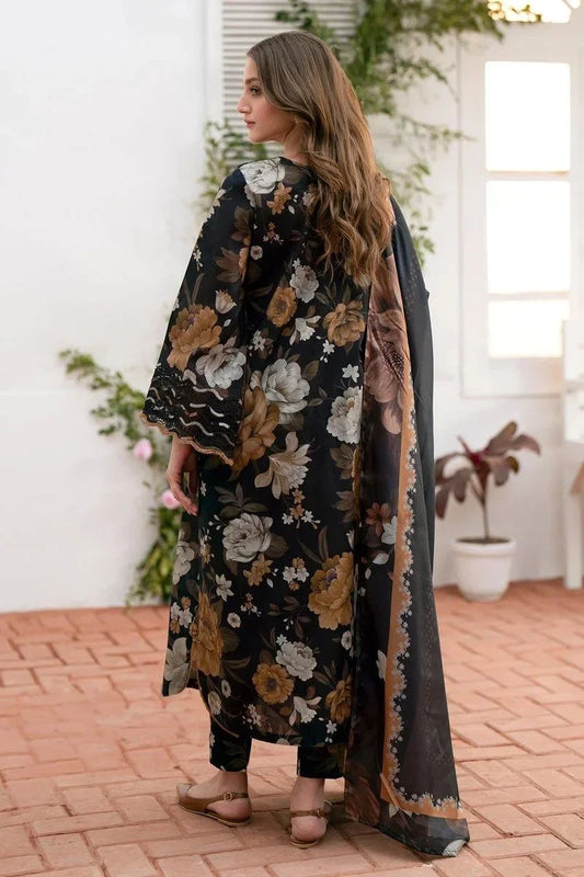 Baroque 3 Piece Printed Suit D-100