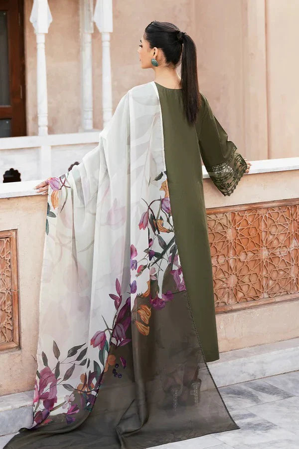 EID COLLECTION Izel Embroidered Lawn 3 Piece Suit D/26