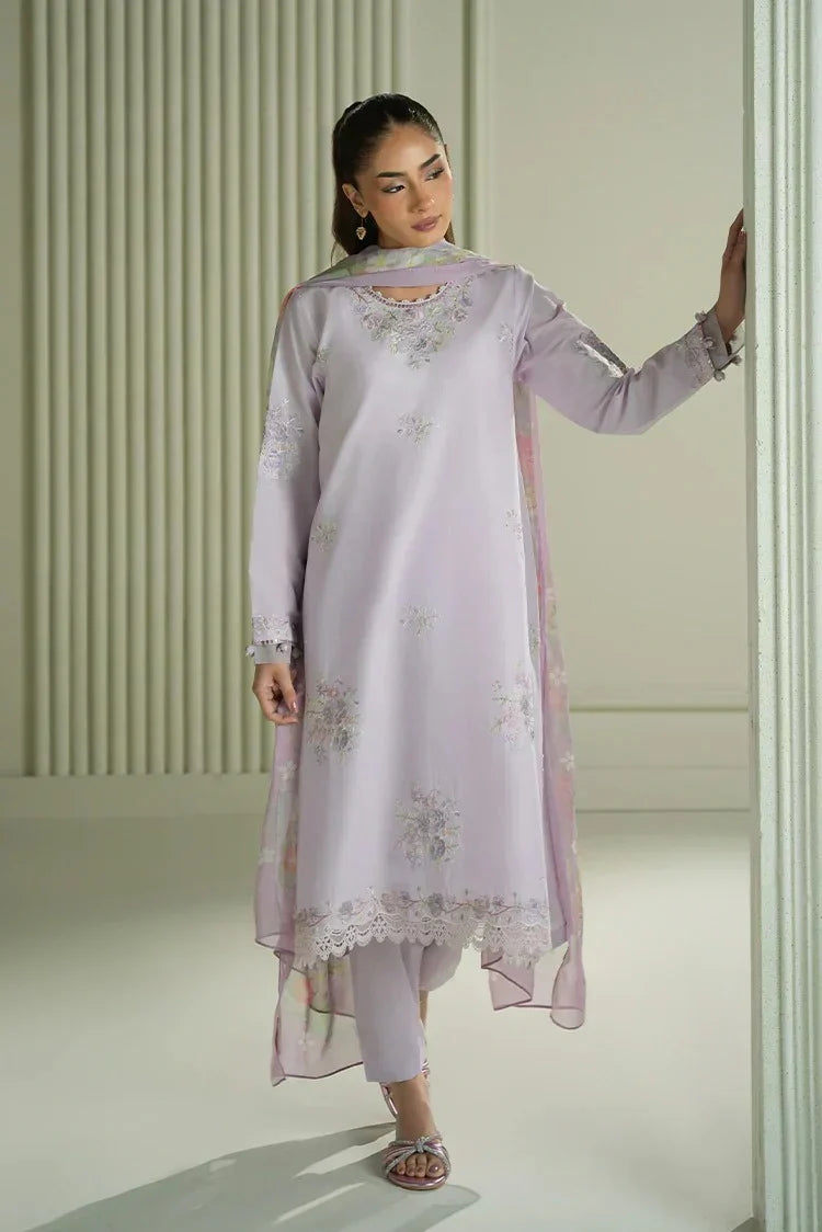 Cross stitch Embroidered Lawn 3 Piece Suit CS-12 D/53