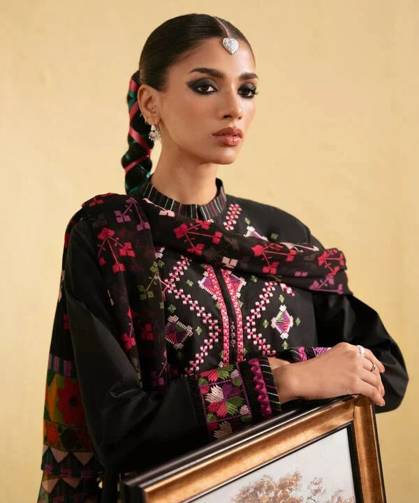 sapphire Embroidered Dhanak 3 Piece D-69