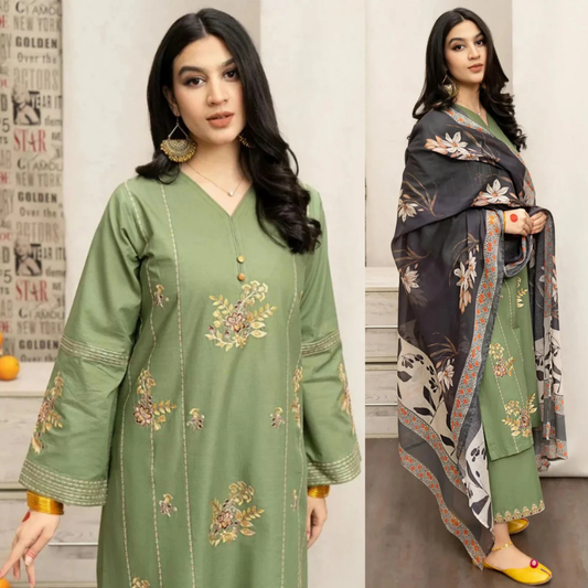 Urge Embroidered lawn Three Piece D/721