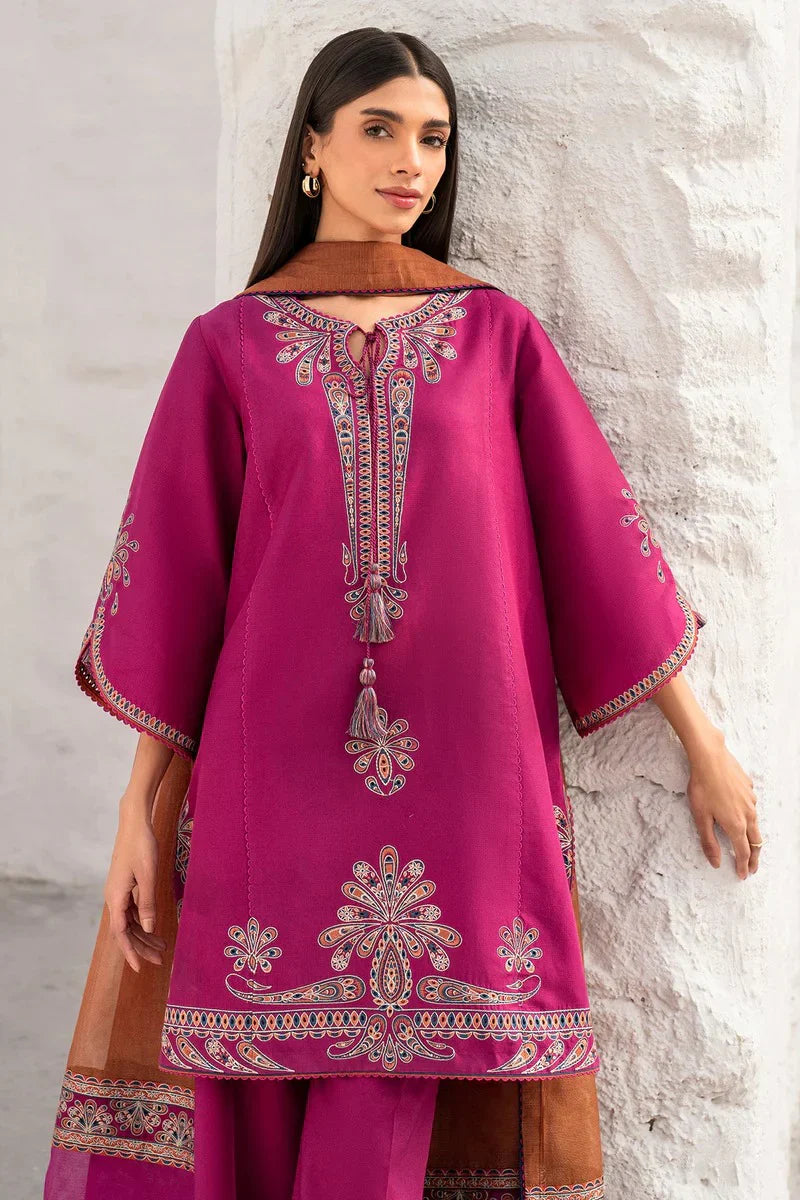 jazmin Embroidered Lawn 3 Piece Suit D-31