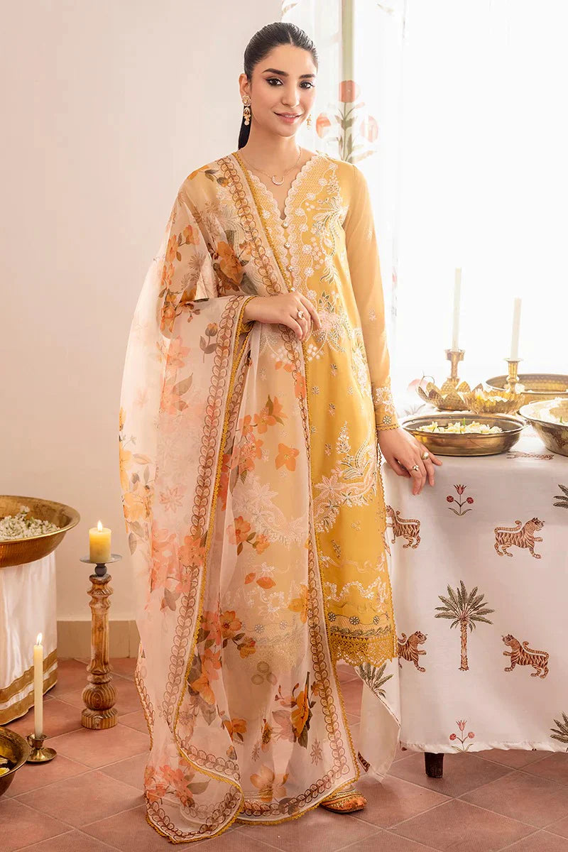 Cross Stitch Embroidered Lawn 3 Piece Suit CS-15