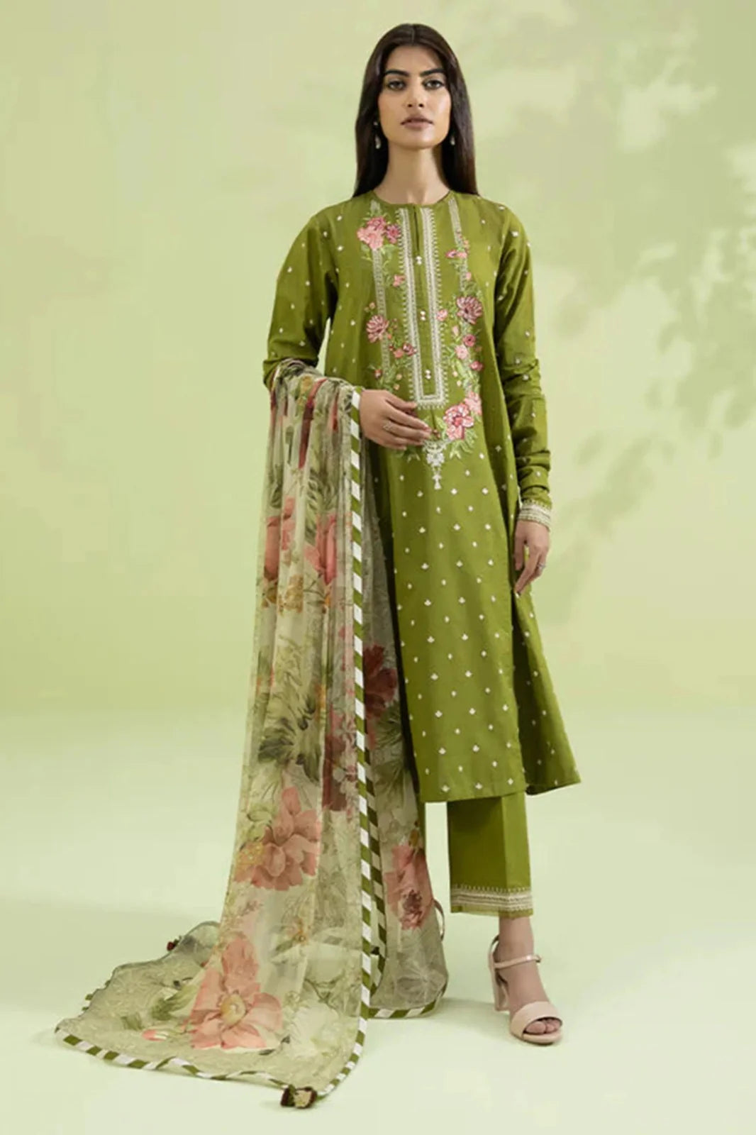 Sapphire 3 Piece Embroidered Dhanak SPL-923