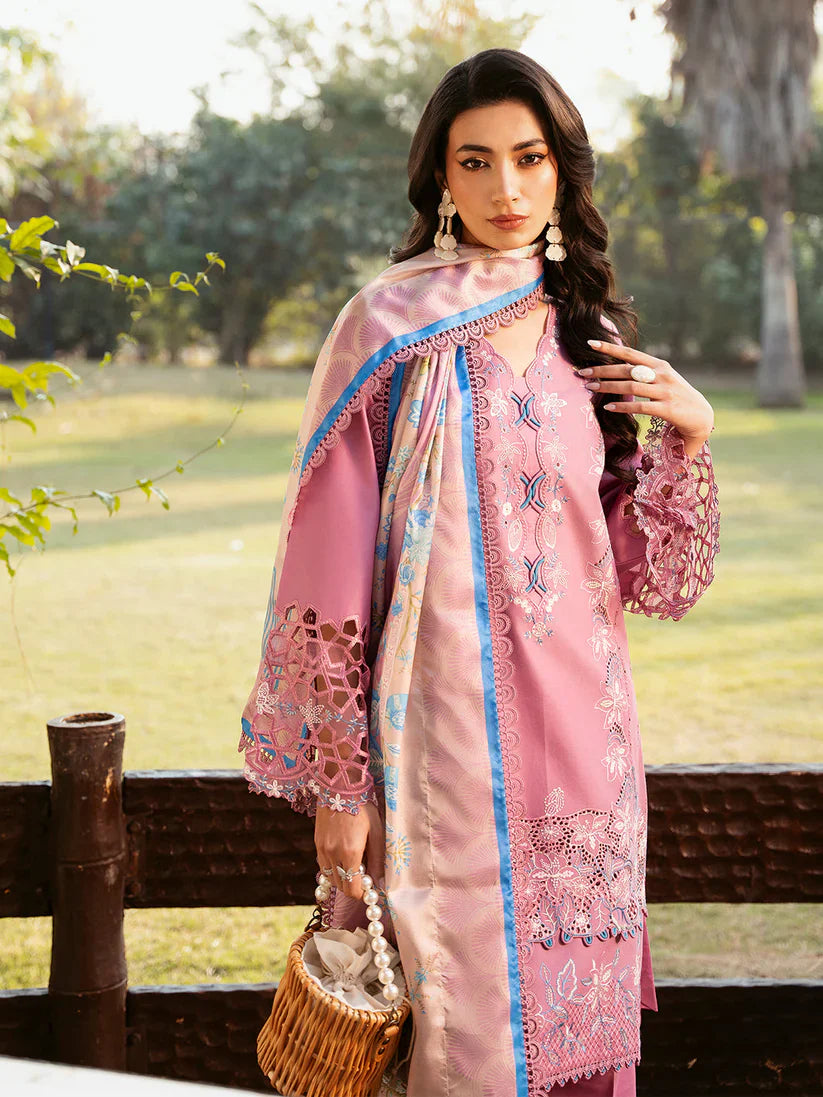 Binilyas Embroidered Dhanak 3 Piece D-143