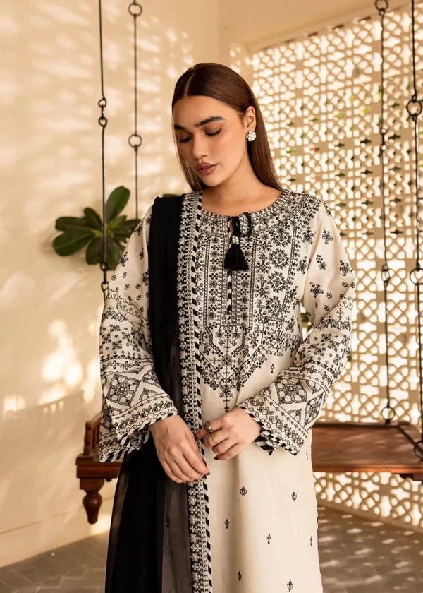 Batik Embroidered Lawn 3 Piece Suit BT-88