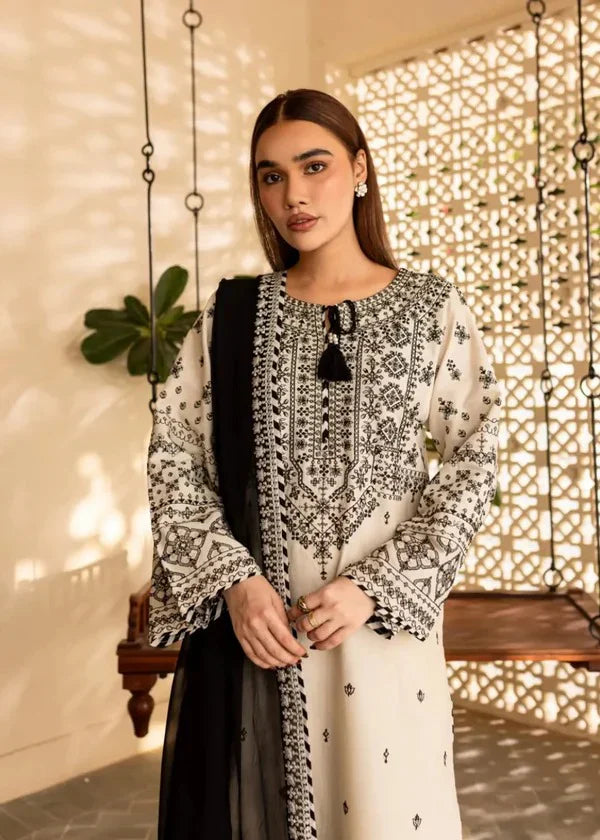 Batik Embroidered Lawn 3 Piece Suit BT-88