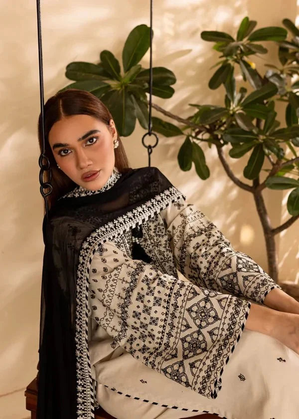 Batik Embroidered Lawn 3 Piece Suit BT-88