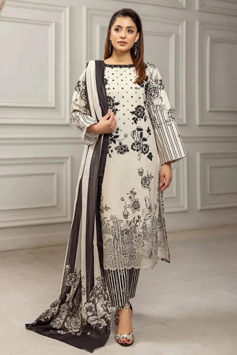 Tawakal Printed 3 Piece Suit D-91