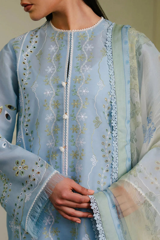 Zarashahjhan Embroidered lawn Three Piece D/84