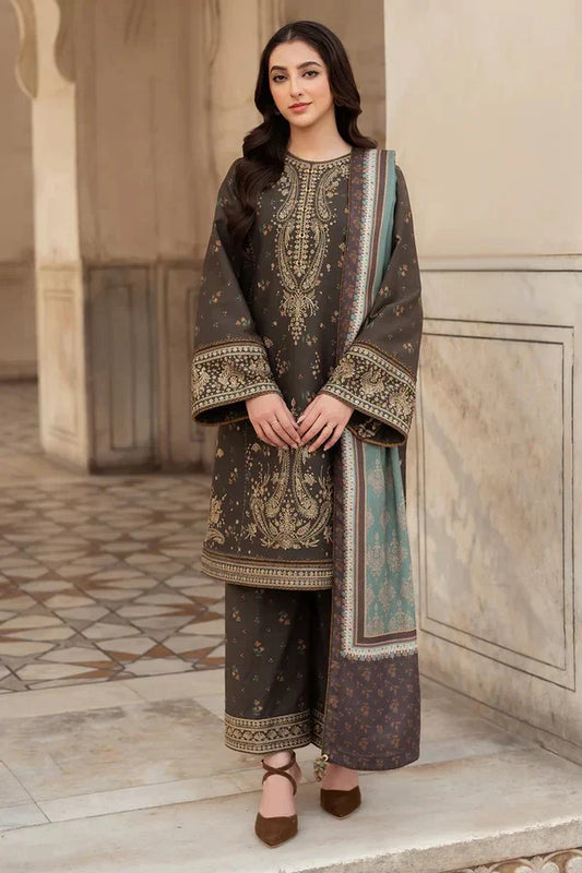 jazmin Embroidered lawn Three Piece D-30