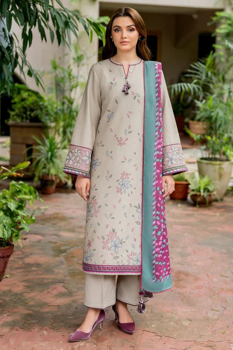 Jazmin Embroidered Lawn 3 Piece Suit JZ-35