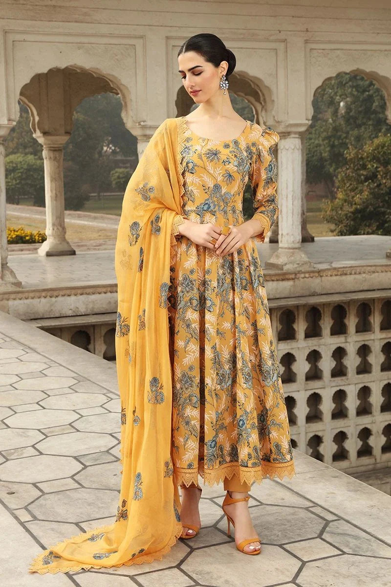 Bareeze Musturd EID Collection Embroidered Three Piece Lawn D-355