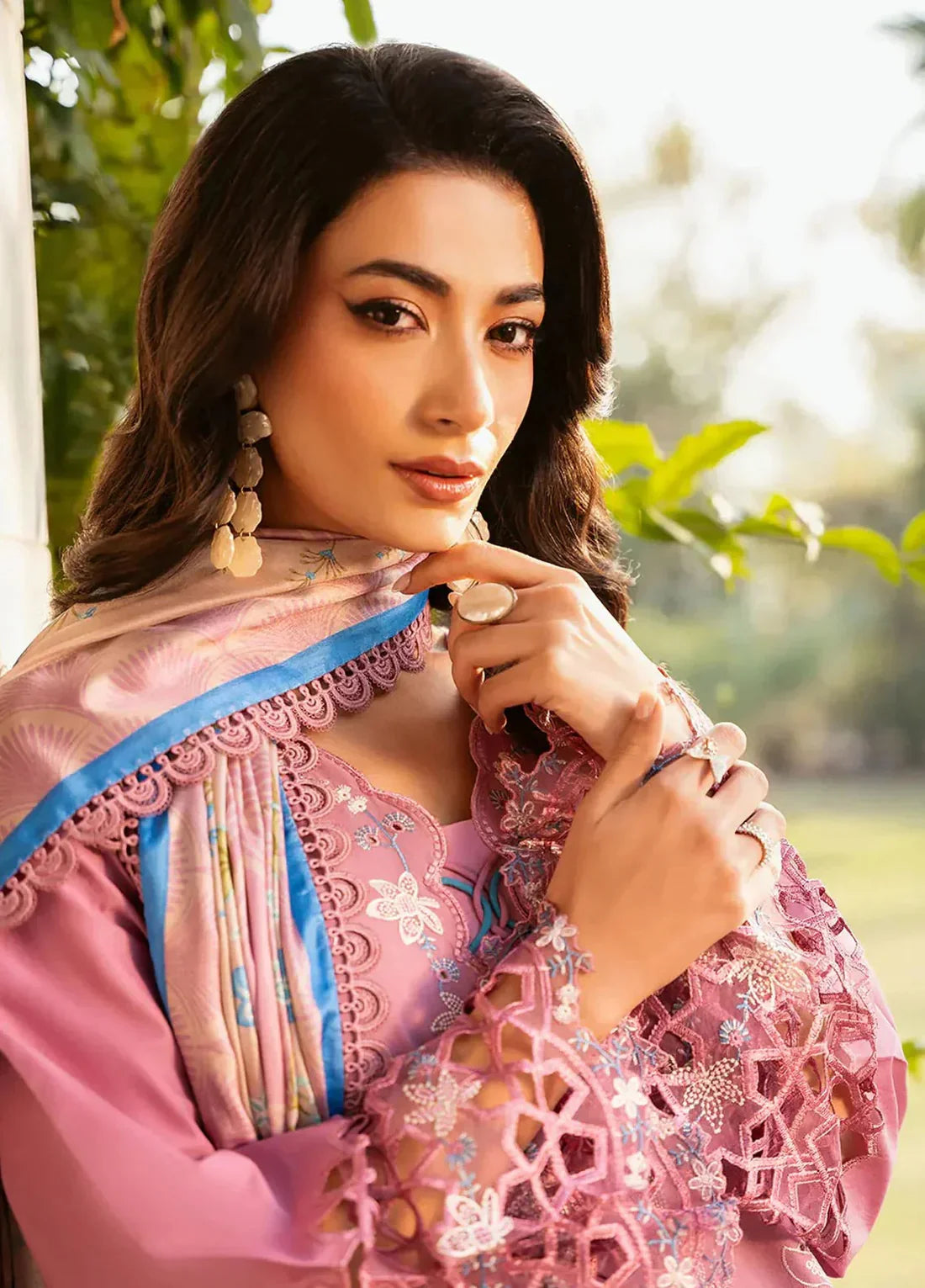 Binilyas Embroidered Dhanak 3 Piece D-143