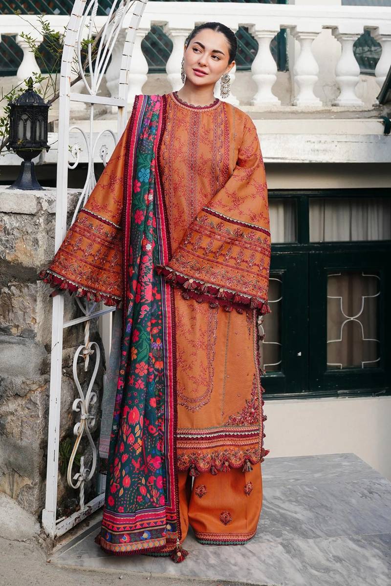 laam Embroidered Dhanak 3 Piece D-65