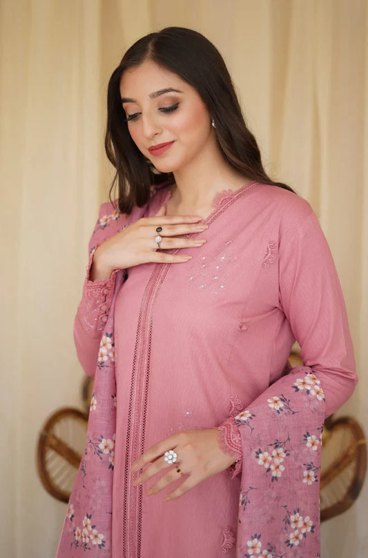 Embroidered 3 Piece Lawn Suit FCC-437