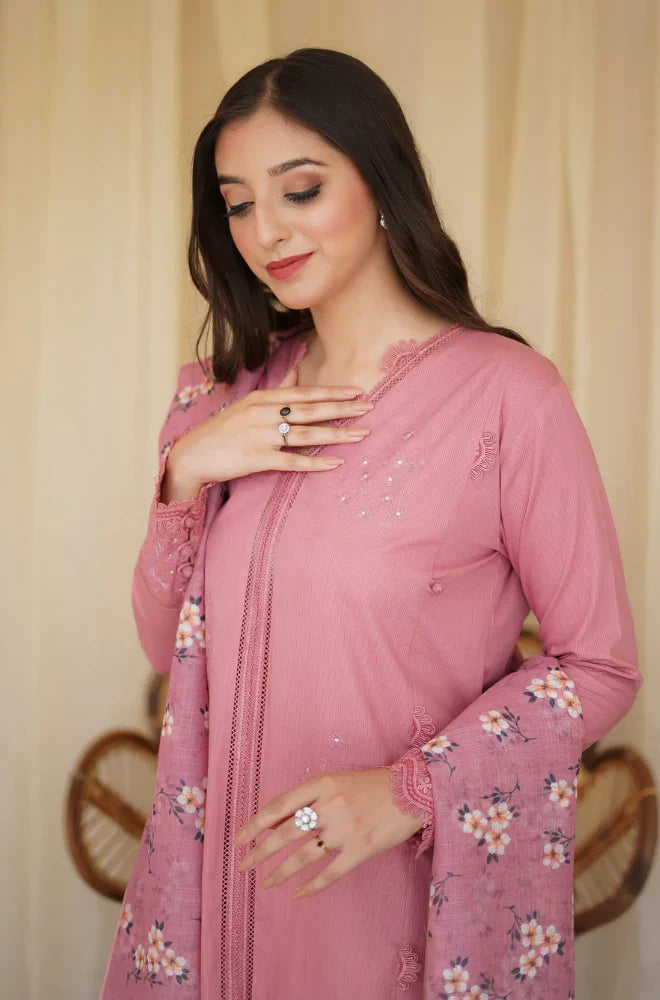 Dhanak Embroidered 3 piece Fcc-437