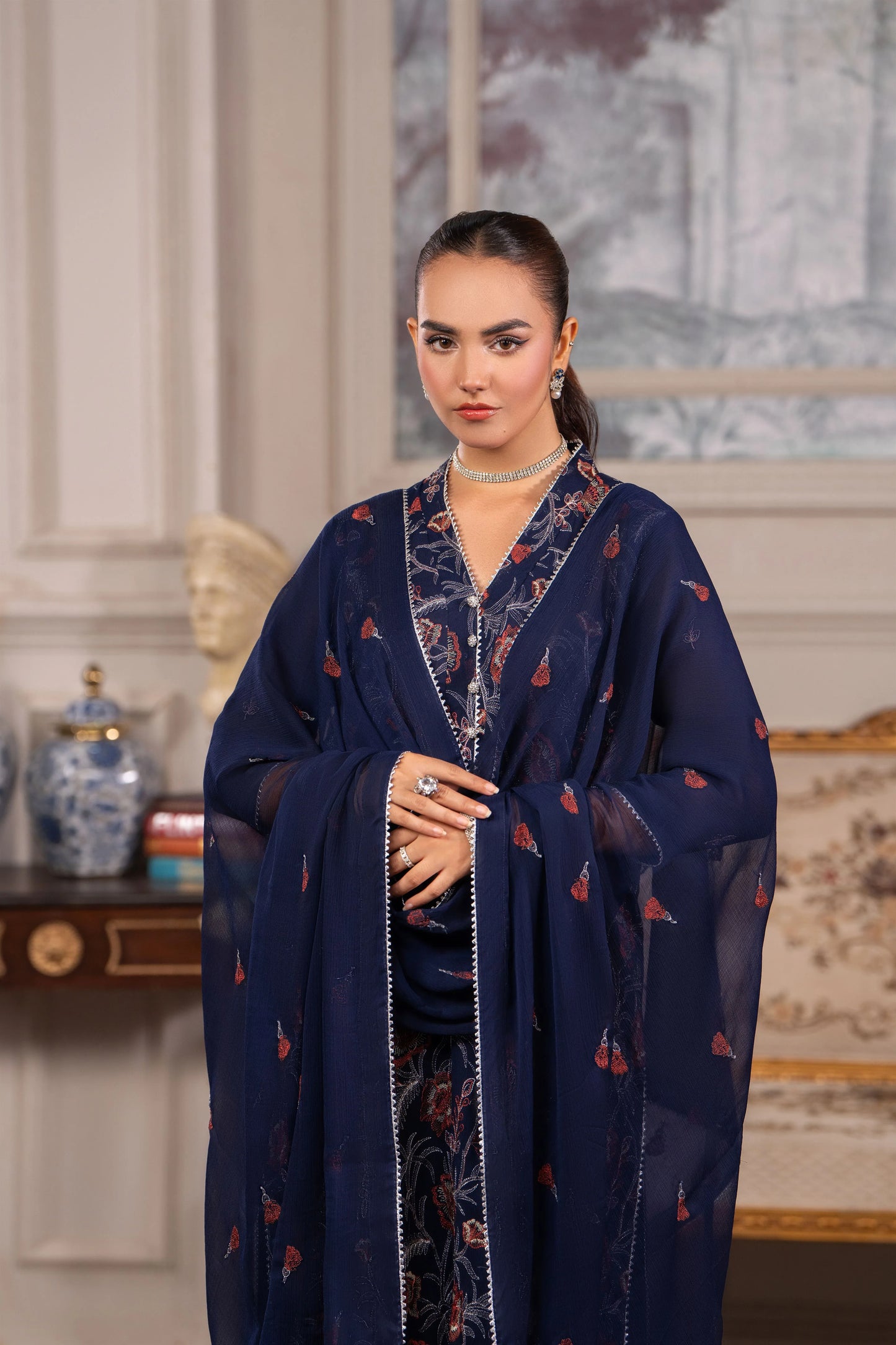 Bareeze Embroidered Lawn 3 Piece Suit D/43