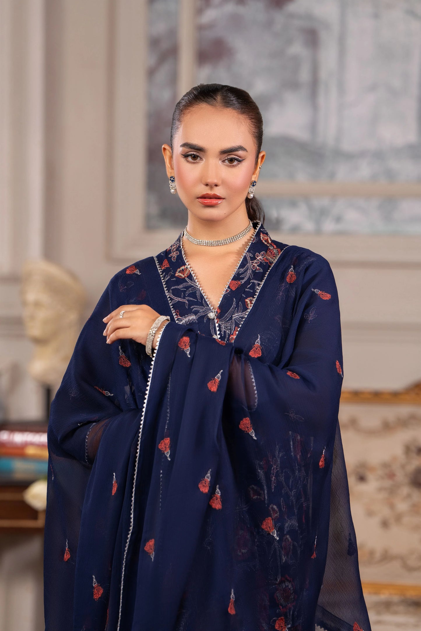 Bareeze Embroidered Lawn 3 Piece Suit D/43