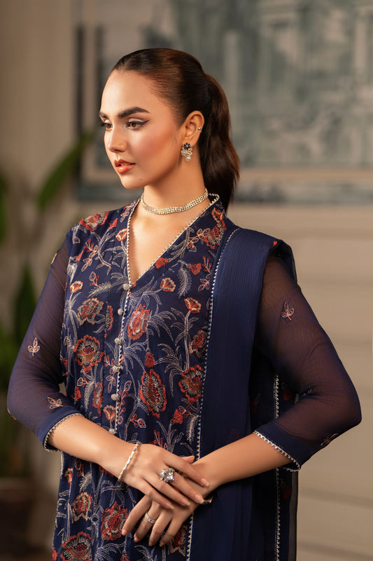 Bareeze Embroidered Lawn 3 Piece Suit D/43