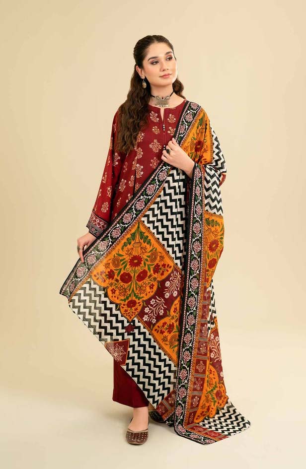 Sapphire Embroidered Dhanak 3 Piece SPW-881