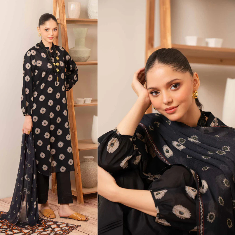 NISHAT Embroidered Dhanak Three Piece NL-686