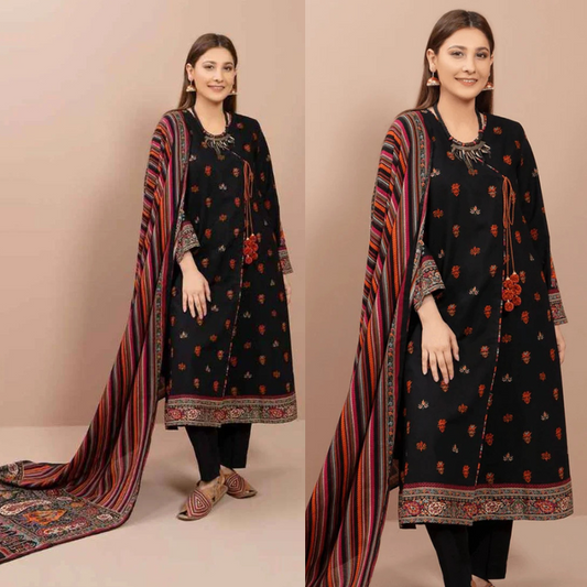 Kayseria Embroidered Dhanak 3 Piece KR-890
