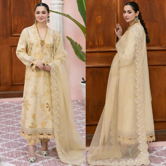 Maryam Embroidered Dhanak 3 Piece D-66