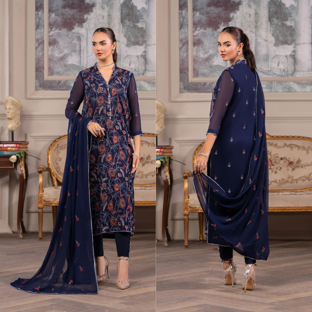 Bareeze Embroidered Lawn 3 Piece Suit D/43