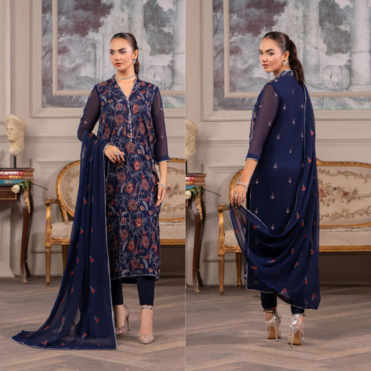 Bareeze Embroidered Lawn 3 Piece Suit D/43