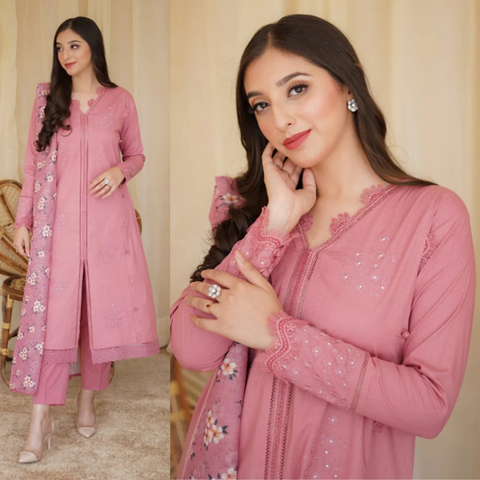 Embroidered 3 Piece Lawn Suit FCC-437
