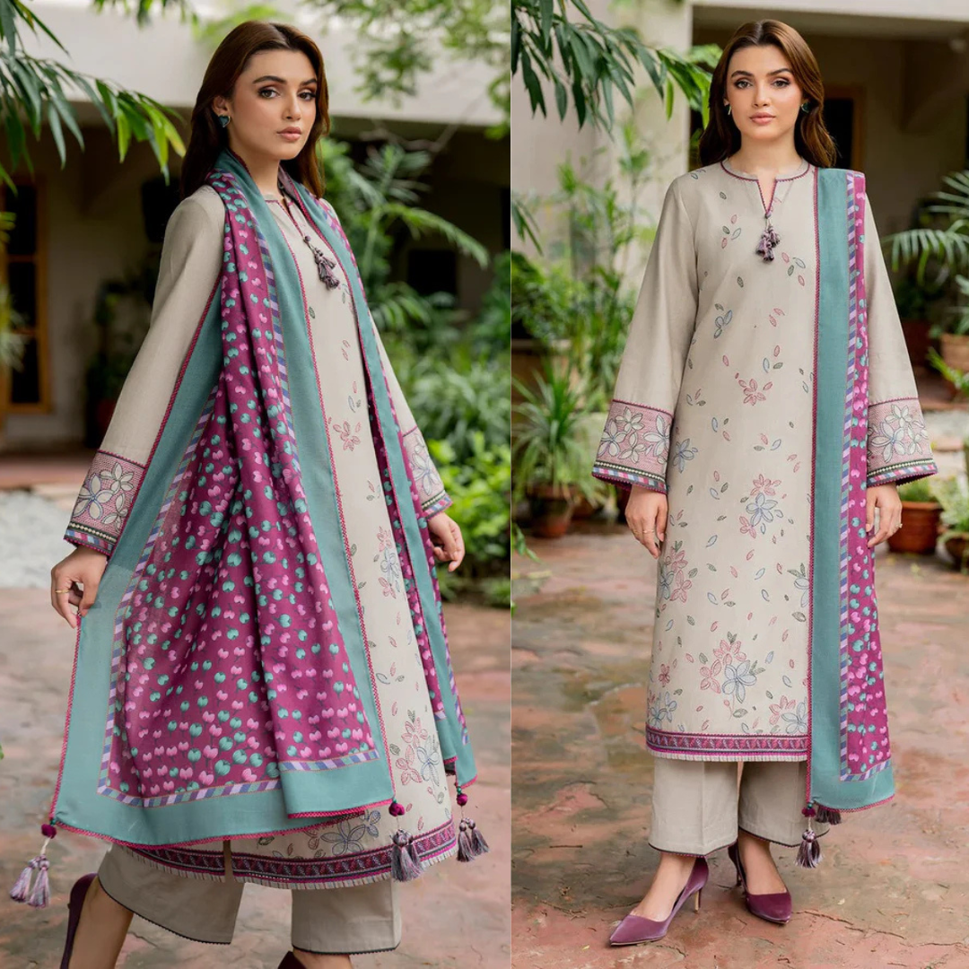 Jazmin Embroidered Lawn 3 Piece Suit JZ-35