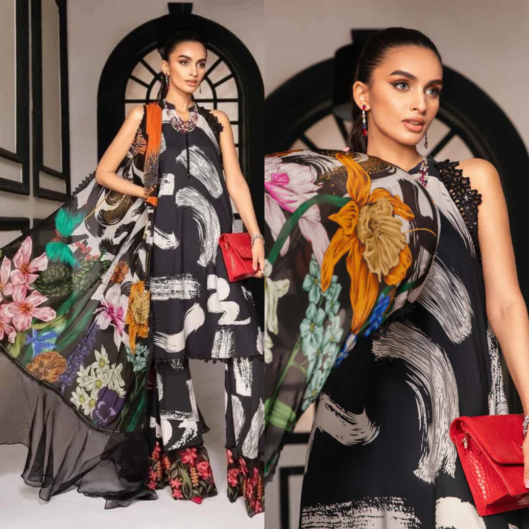 Maria-B Printed three piece D/10