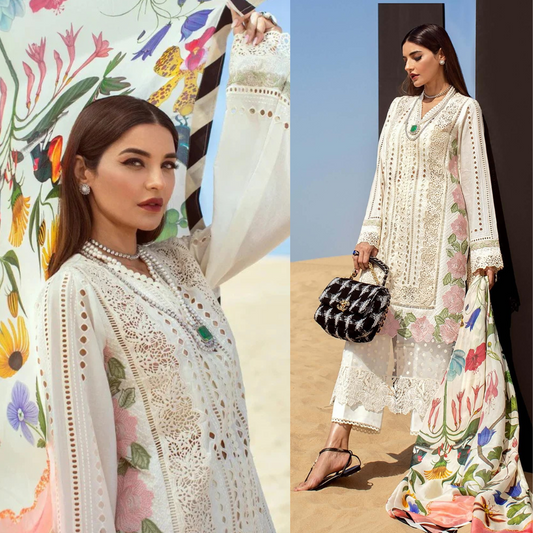 Chikenkari Dhanak Embroidered Winter Collection D-748