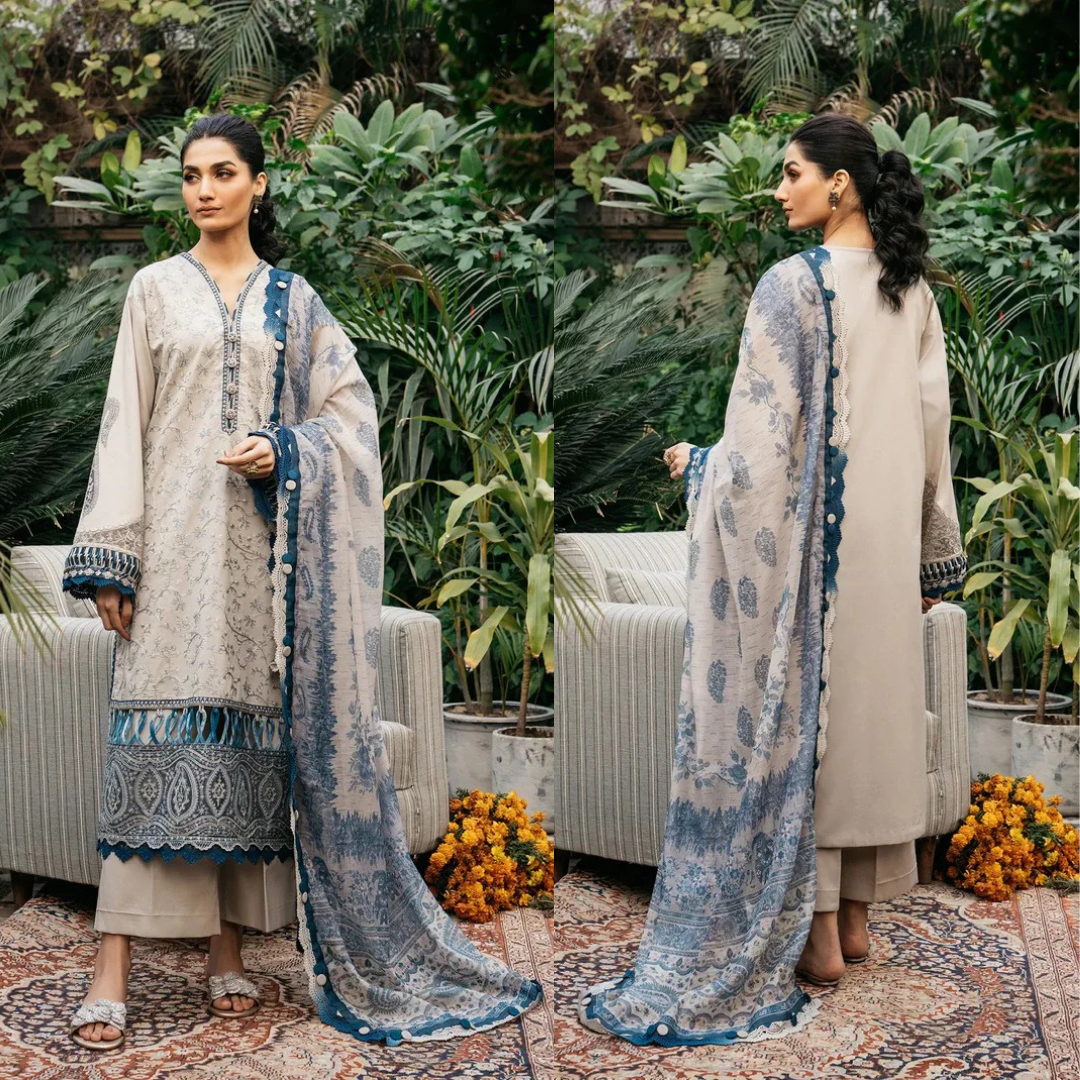 Ethnic Embroidered 3 Piece Lawn Suit ET-98