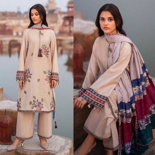 Jazmin Embroidered Lawn 3 Piece Suit JZ-850