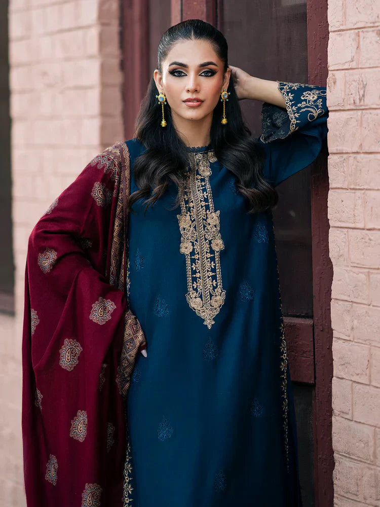 Izel Embroidered Dhanak 3 Piece COCO-145