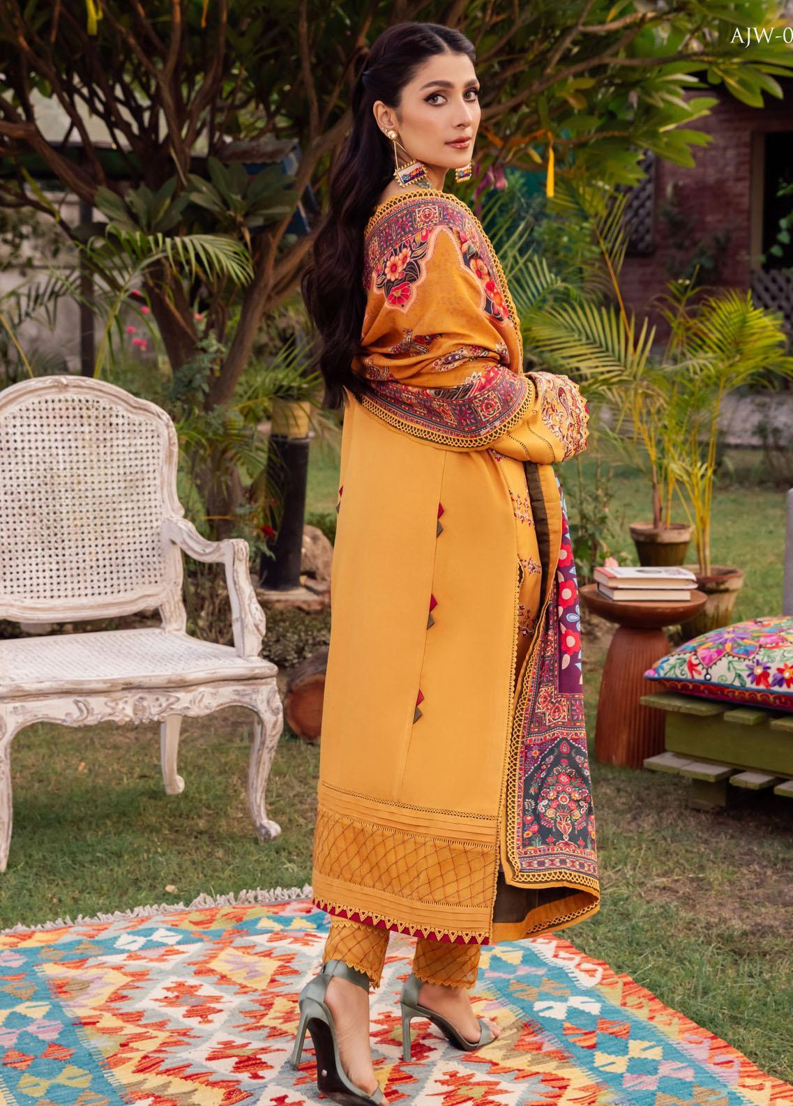 Asim Jofa Embroidered 3 Piece Lawn Suit AJ-30