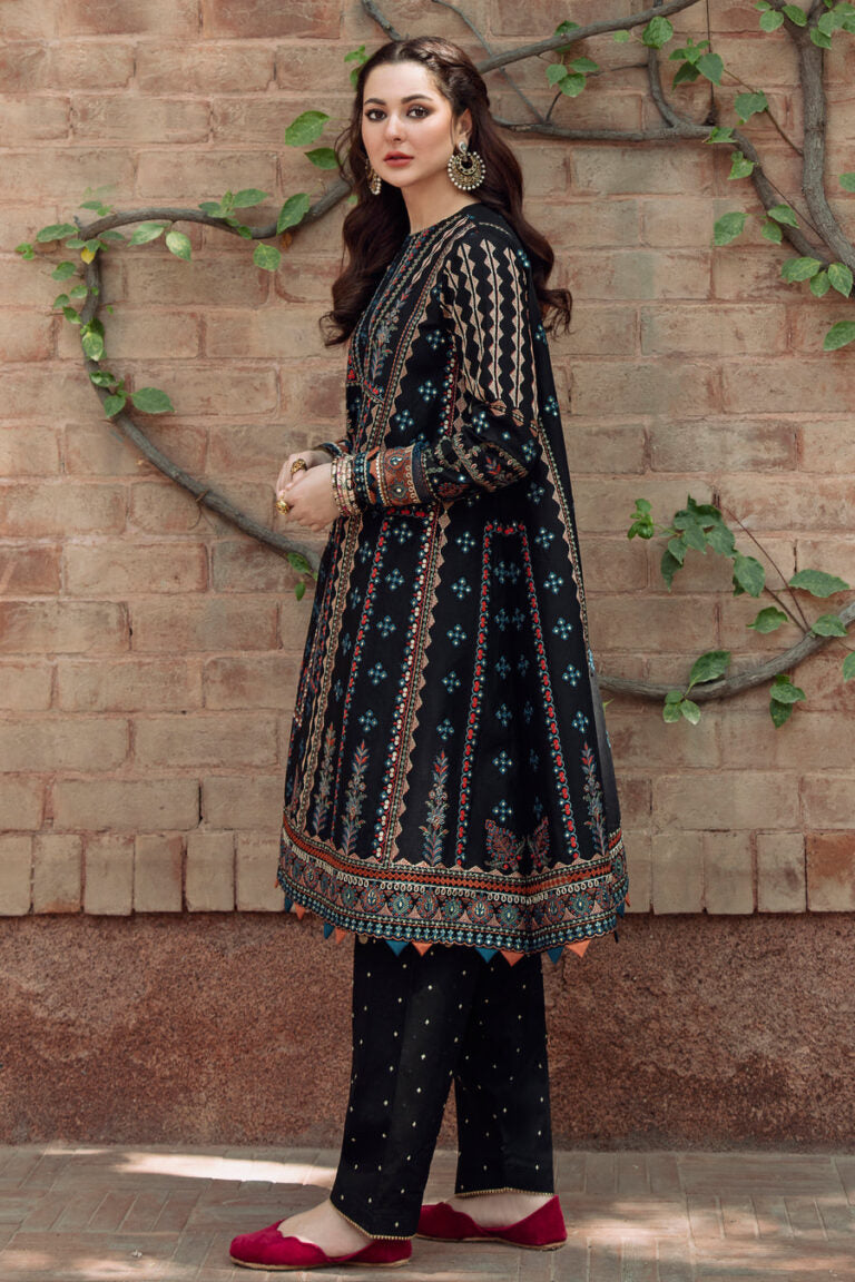 Jazmin Embroidered Dhanak 3 Piece Winter Collection JZ-01