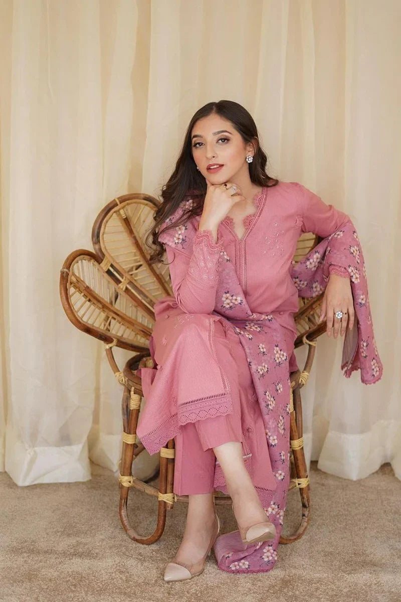 Dhanak Embroidered 3 piece Fcc-437