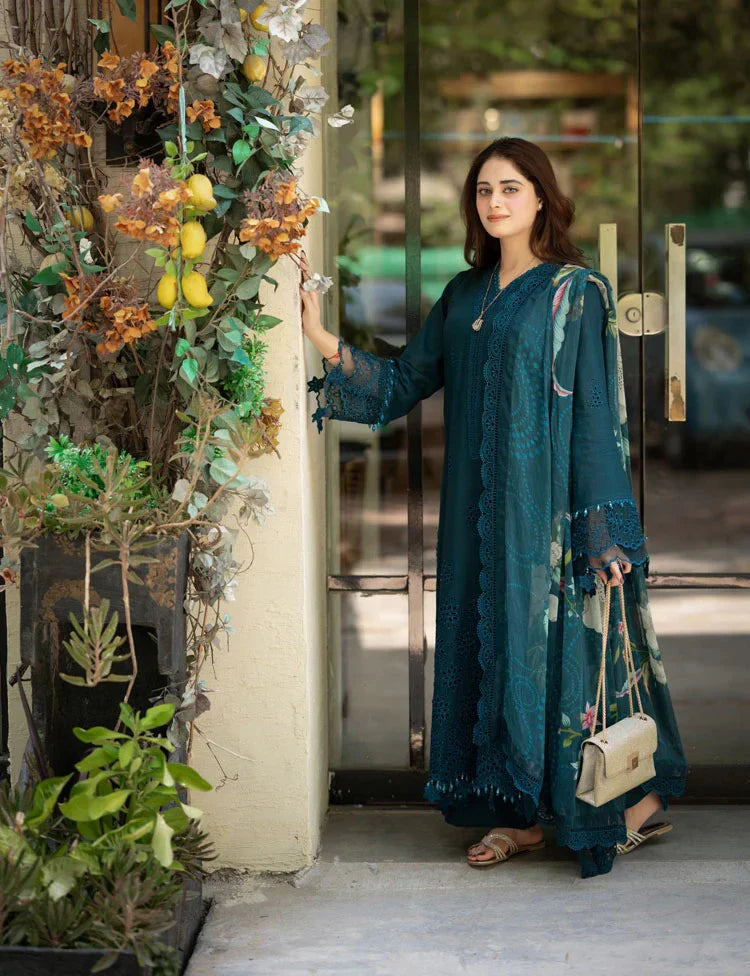 Zarashahjhan Embroidered Lawn 3 Piece Suit D/47