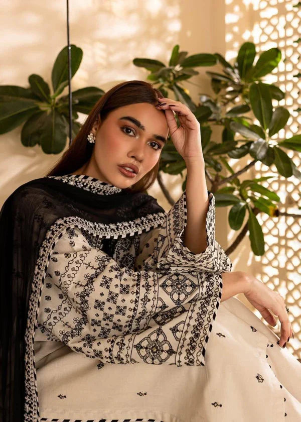 Batik Embroidered Lawn 3 Piece Suit BT-88