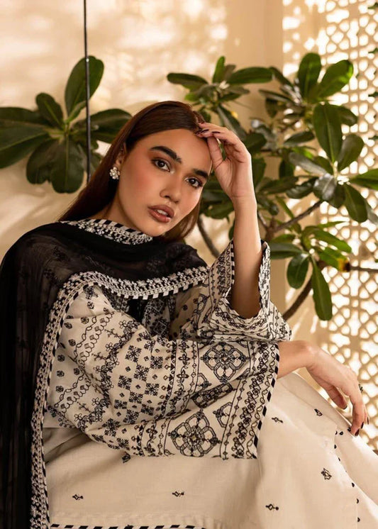 Batik Embroidered Lawn 3 Piece Suit BT-88